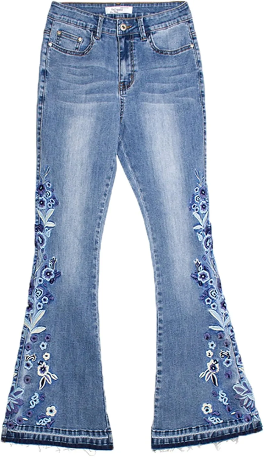 Andongnywell женские джинсы-клеш с цветочной вышивкой
Andongnywell женские джинсы-клеш с цветочной вышивкой