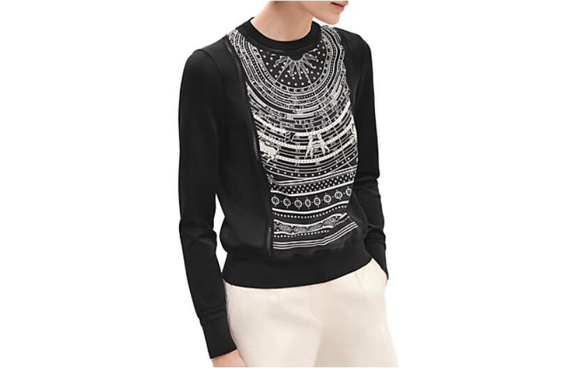 Свитер женский Hermes, черный / белый
Свитер женский Hermes, черный / белый