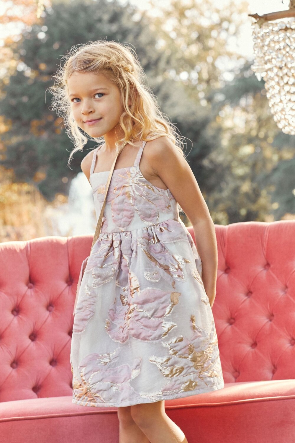 Жаккардовое выпускное платье Next, розовый
Жаккардовое выпускное платье Next, розовый