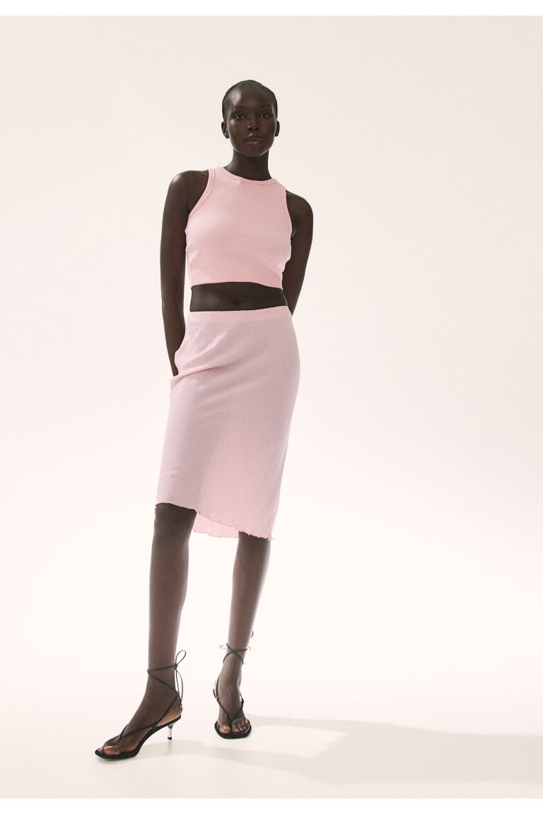 Юбка длиной до колена H&M, розовый
Юбка длиной до колена H&M, розовый