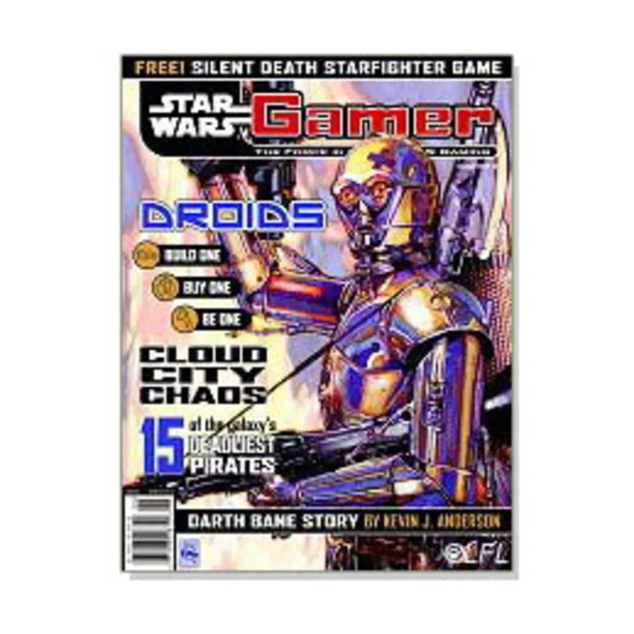Журнал #3 "Droids, Cloud City Chaos, 15 Deadly Pirates", Star Wars Gamer (WOTC)
Журнал #3 "Droids, Cloud City Chaos, 15 Deadly Pirates", Star Wars Gamer (WOTC)