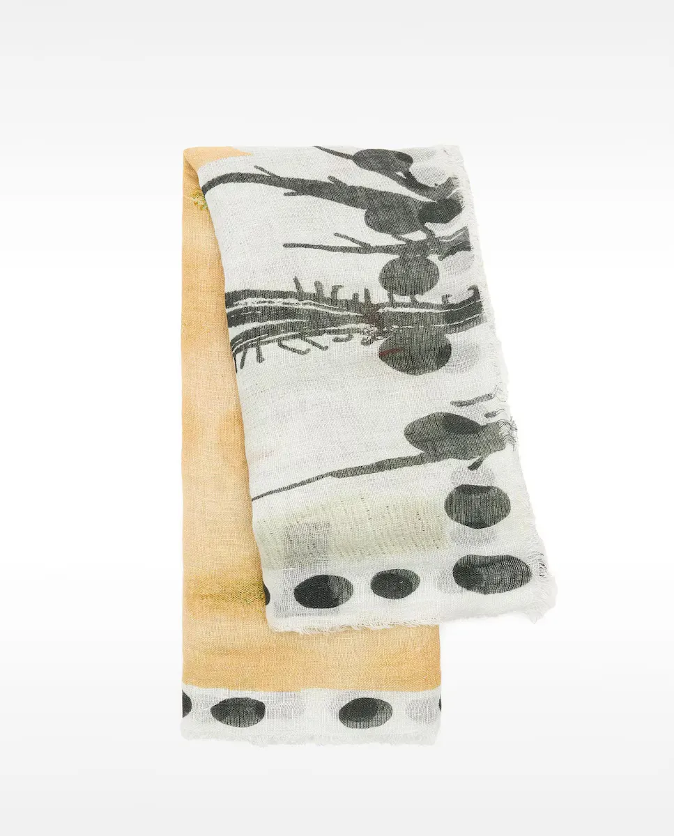 Льняной платок с цветочным принтом Parfois, оранжевый
Льняной платок с цветочным принтом Parfois, оранжевый