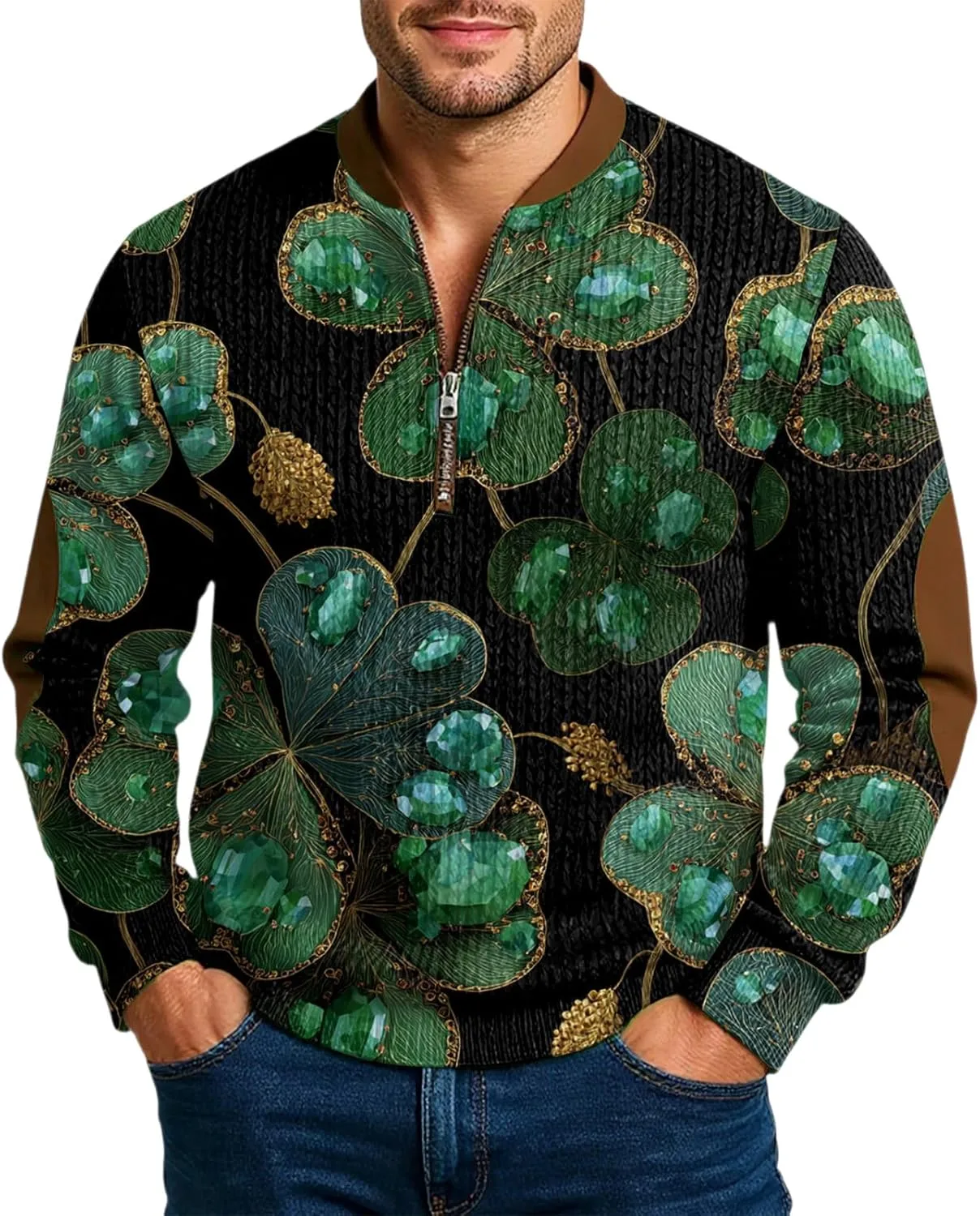 Свитшот St Paddys Day мужской 2026, зеленый, с принтом Shamrock Clover
Свитшот St Paddys Day мужской 2026, зеленый, с принтом Shamrock Clover