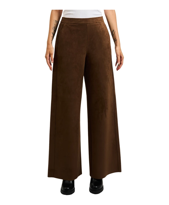 Брюки классического кроя из коричневого бархата Pennyblack, коричневый
Брюки классического кроя из коричневого бархата Pennyblack, коричневый