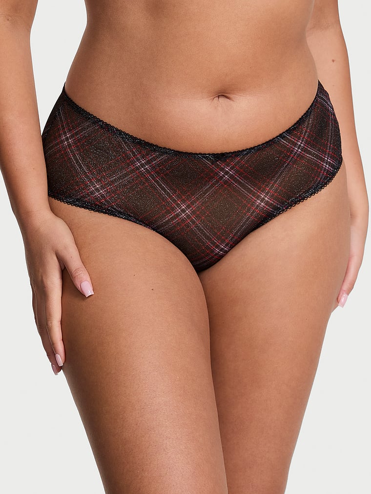 Трусики-Слипы из мерцающей сетки The Lacie, shimmer mesh black plaid
Трусики-Слипы из мерцающей сетки The Lacie, shimmer mesh black plaid