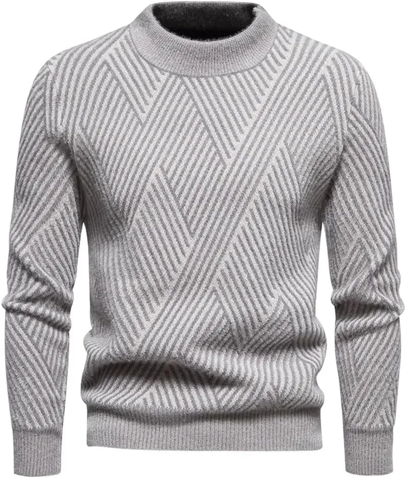 Мужской однотонный свитер с круглым вырезом, осень-зима, приталенный, утепленный Dninmim
Мужской однотонный свитер с круглым вырезом, осень-зима, приталенный, утепленный Dninmim