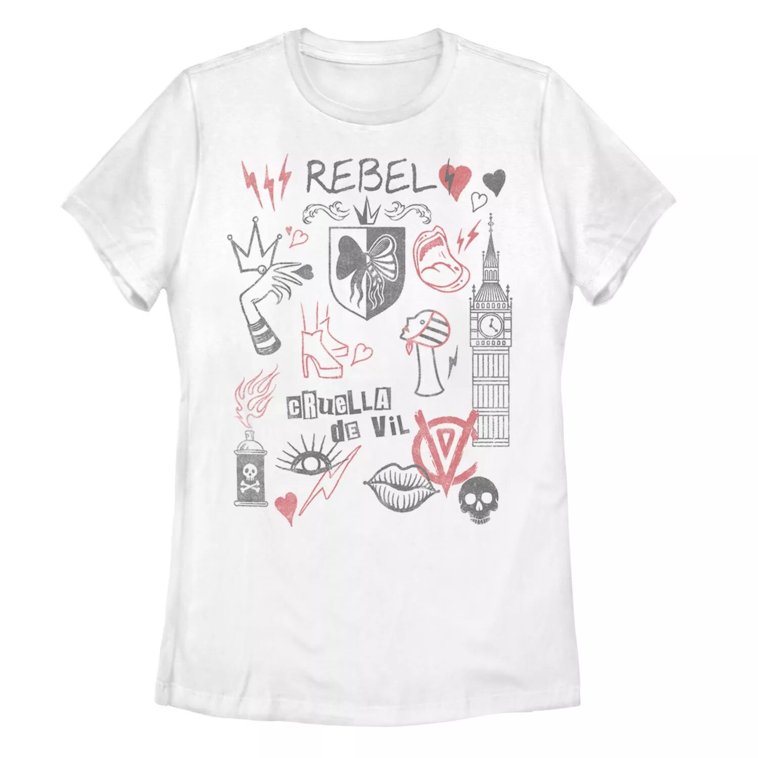 Футболка Disney's Cruella Juniors' Rebel Fashion Sketches Licensed Character
Футболка Disney's Cruella Juniors' Rebel Fashion Sketches Licensed Character