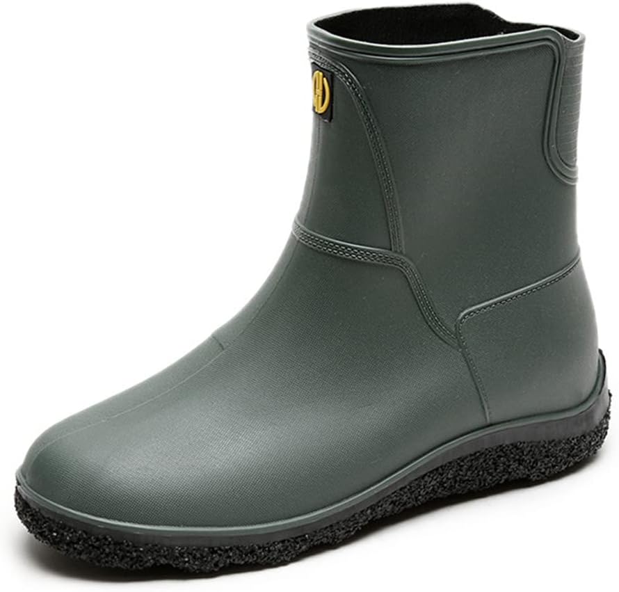 Мужские резиновые сапоги Rojeam, водонепроницаемые, стиль Челси, для прогулок на улице, водонепроницаемые ботинки до щиколотки, зеленый
Мужские резиновые сапоги Rojeam, водонепроницаемые, стиль Челси, для прогулок на улице, водонепроницаемые ботинки до щиколотки, зеленый