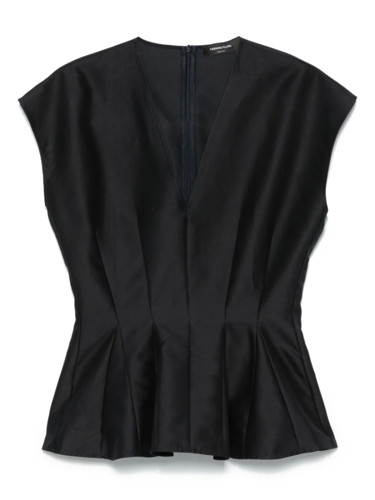 Топ с баской Fabiana Filippi, синий
Топ с баской Fabiana Filippi, синий