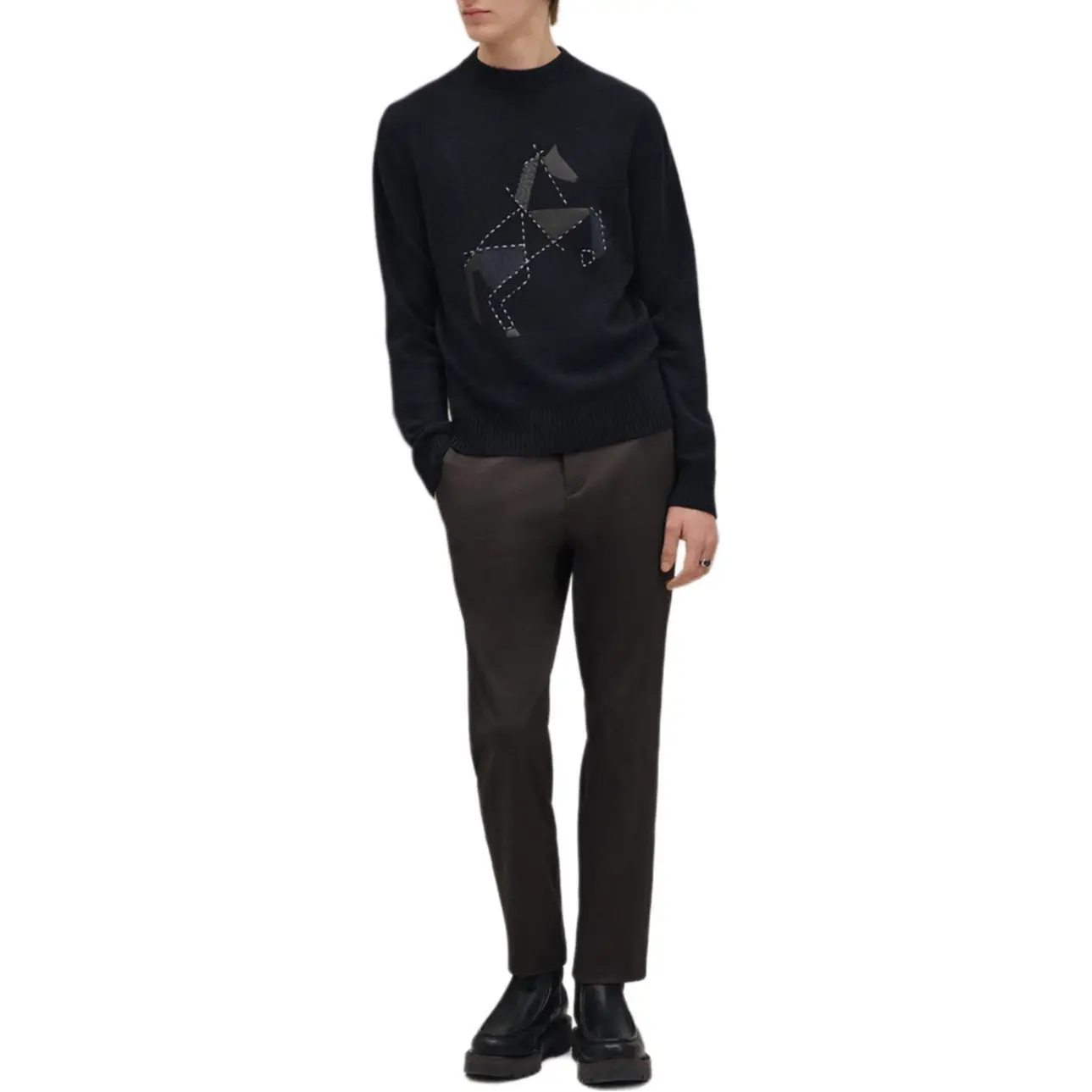 HERMES Кашемировый свитер мужской marine blue
HERMES Кашемировый свитер мужской marine blue