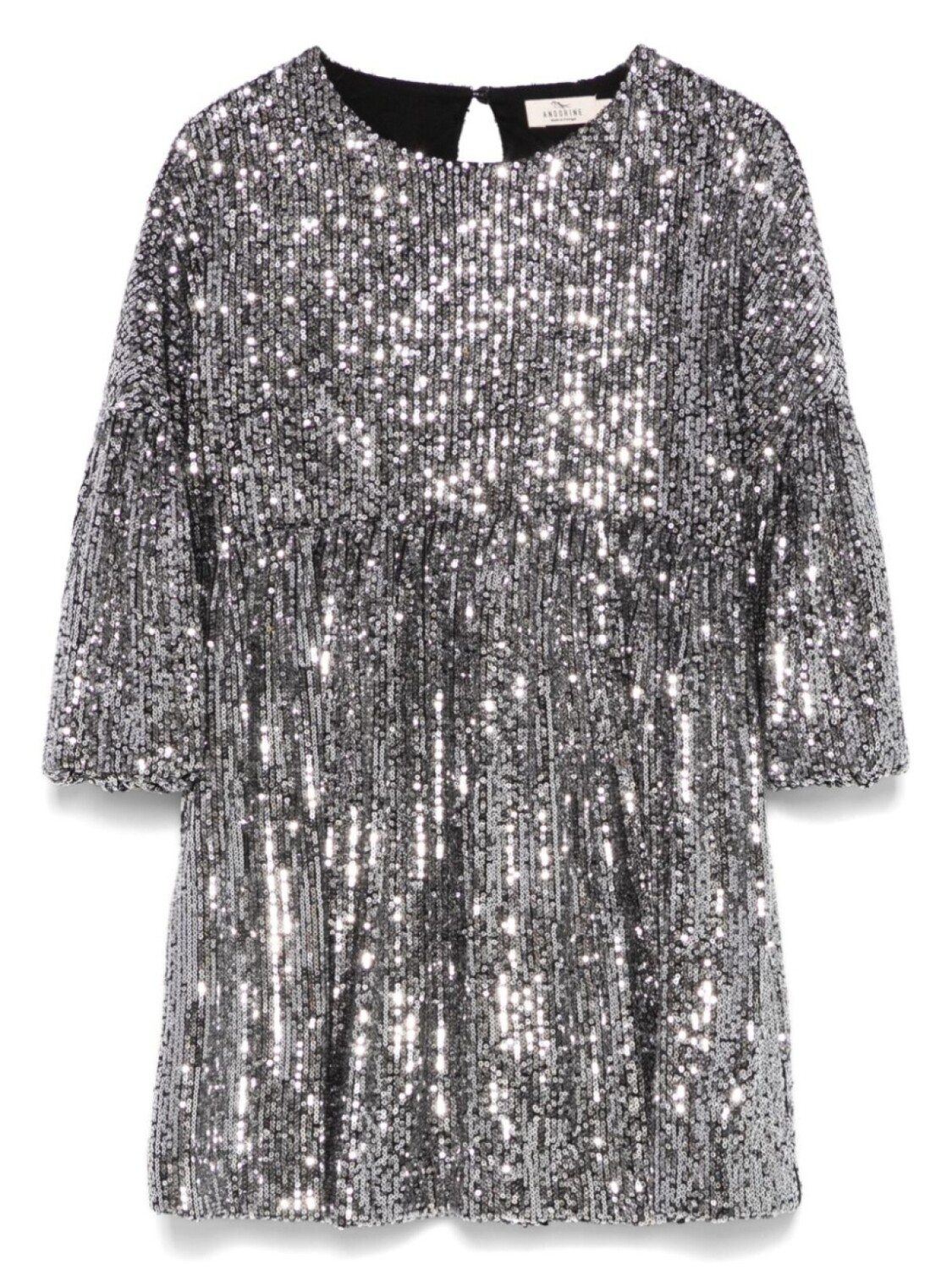 Платье с объемными рукавами и пайетками Andorine, черный
Платье с объемными рукавами и пайетками Andorine, черный