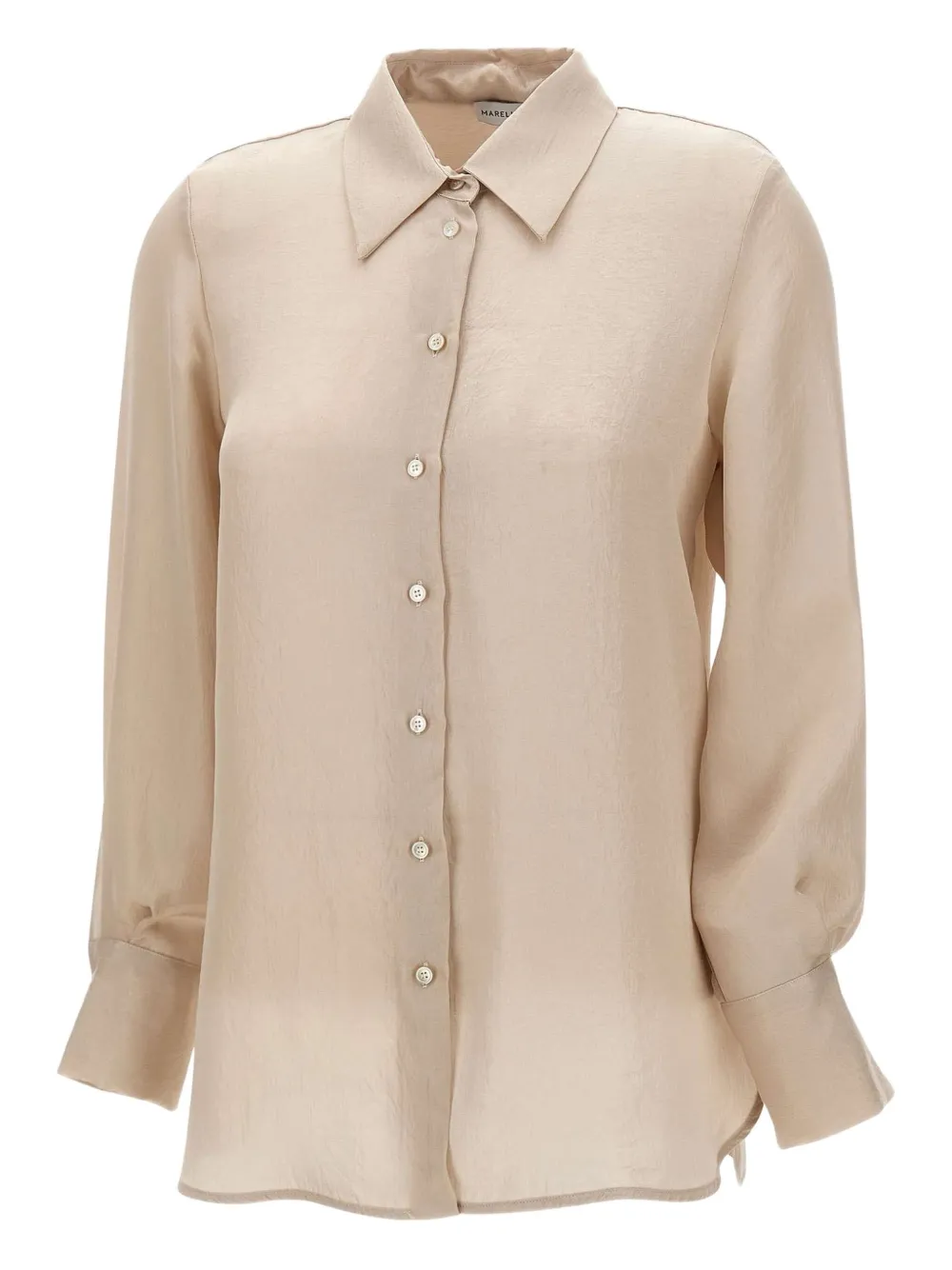 Рубашка с пуговицами из крепового материала Marella, нейтральный
Рубашка с пуговицами из крепового материала Marella, нейтральный