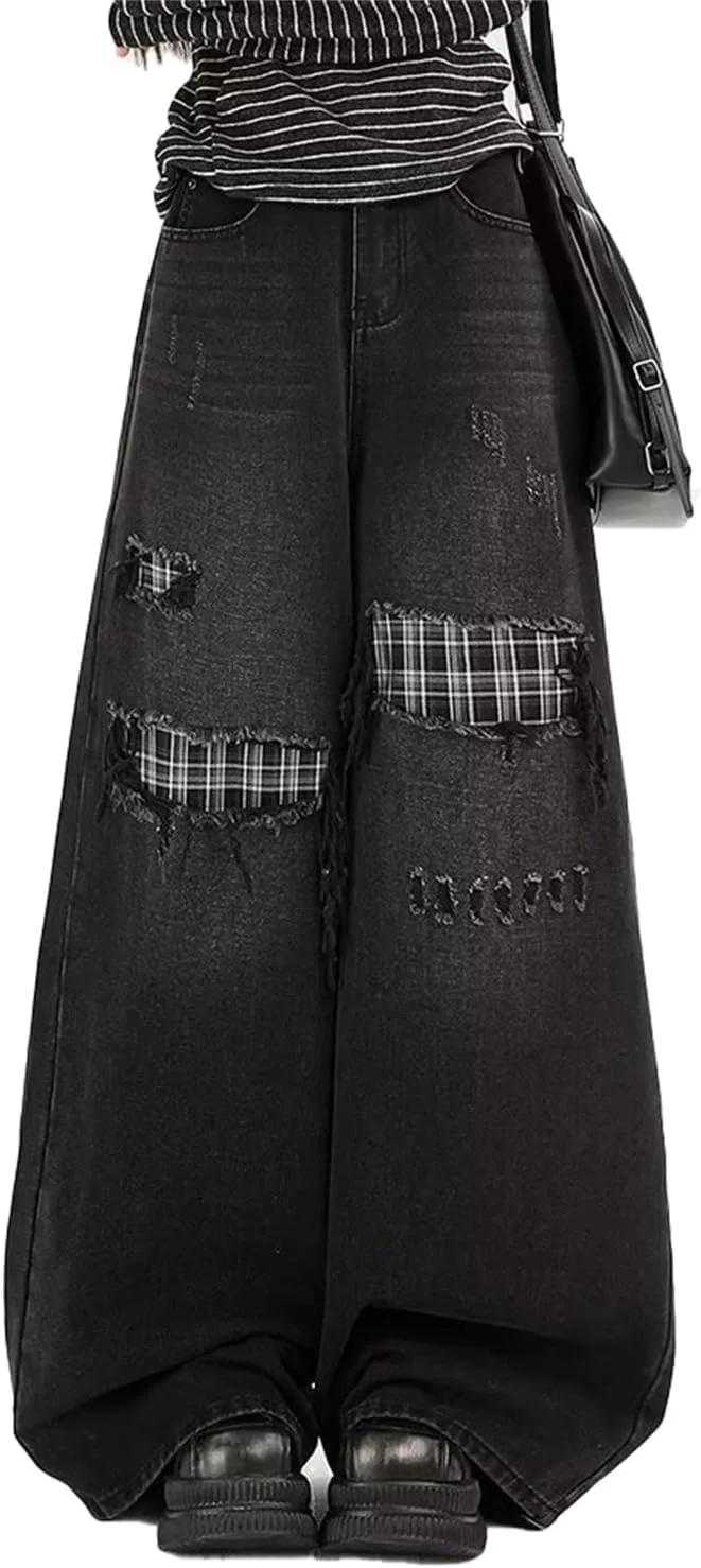 Багги джинсы для женщин Y2k Streetwear Vintage, широкие, свободные
Багги джинсы для женщин Y2k Streetwear Vintage, широкие, свободные