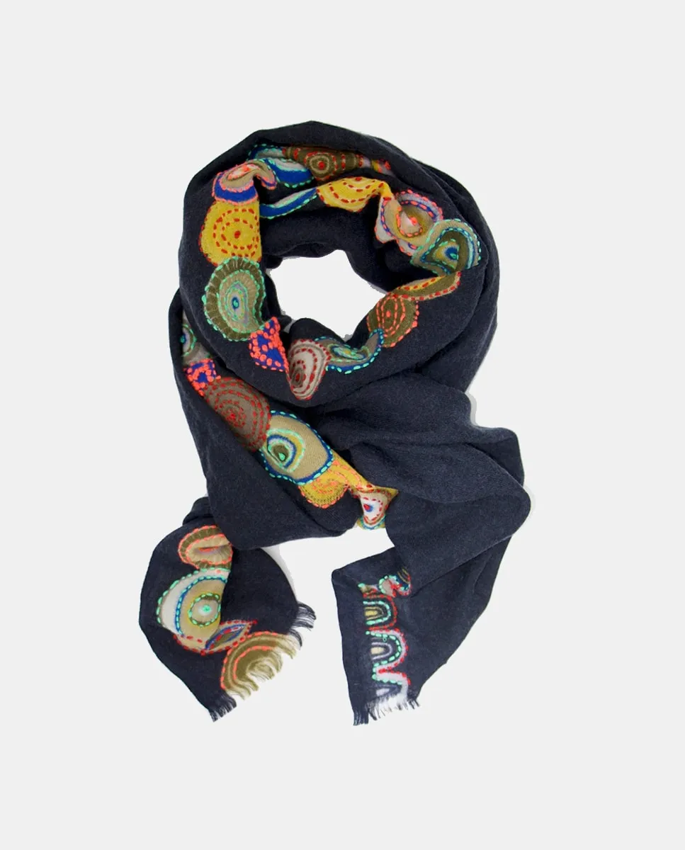 Шерстяной платок с узором или вышивкой Storiatipic, темно-синий
Шерстяной платок с узором или вышивкой Storiatipic, темно-синий
