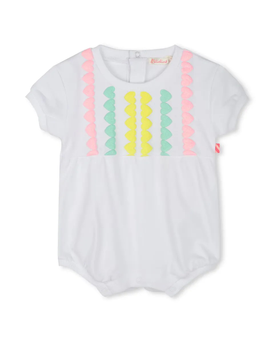 Детка девочка хлопковый комбинезон с вышивкой Billieblush, белый
Детка девочка хлопковый комбинезон с вышивкой Billieblush, белый