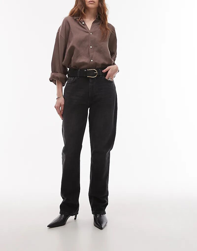 Джинсы Kort прямого кроя с высокой посадкой черного цвета Topshop
Джинсы Kort прямого кроя с высокой посадкой черного цвета Topshop