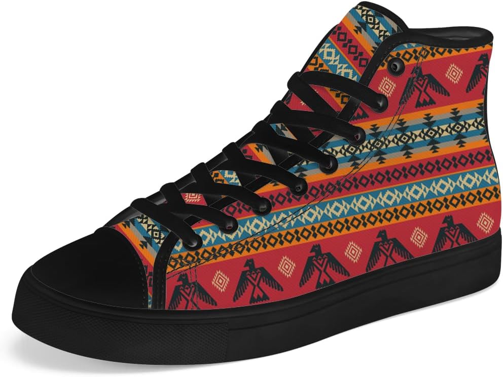Высокие кеды на шнуровке Aztec для мужчин и женщин, с канвой, в стиле коренных американцев, повседневная обувь, подарок для папы и мамы Chebing, серый
Высокие кеды на шнуровке Aztec для мужчин и женщин, с канвой, в стиле коренных американцев, повседневная обувь, подарок для папы и мамы Chebing, серый