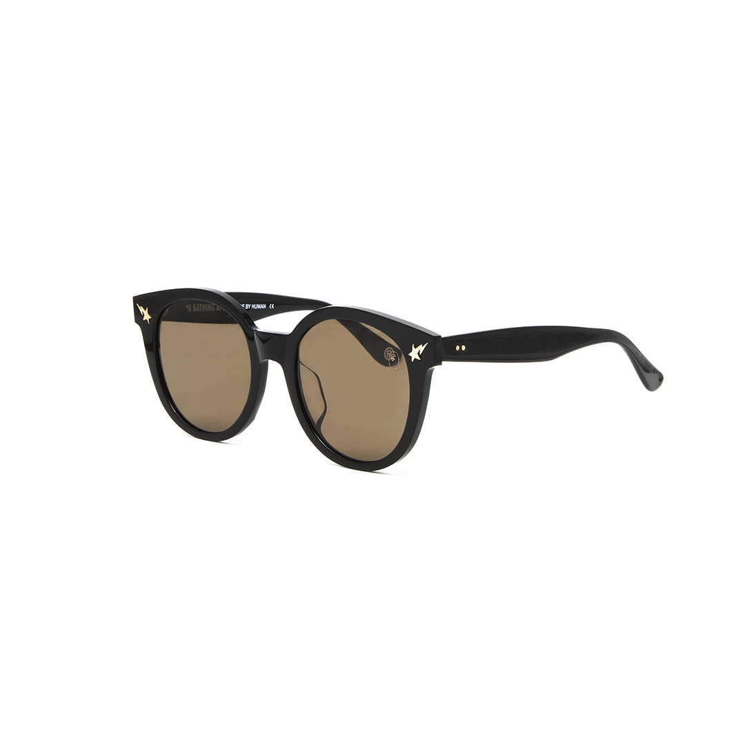 A BATHING APE Овальные солнцезащитные очки унисекс, BK 
A BATHING APE Овальные солнцезащитные очки унисекс, BK