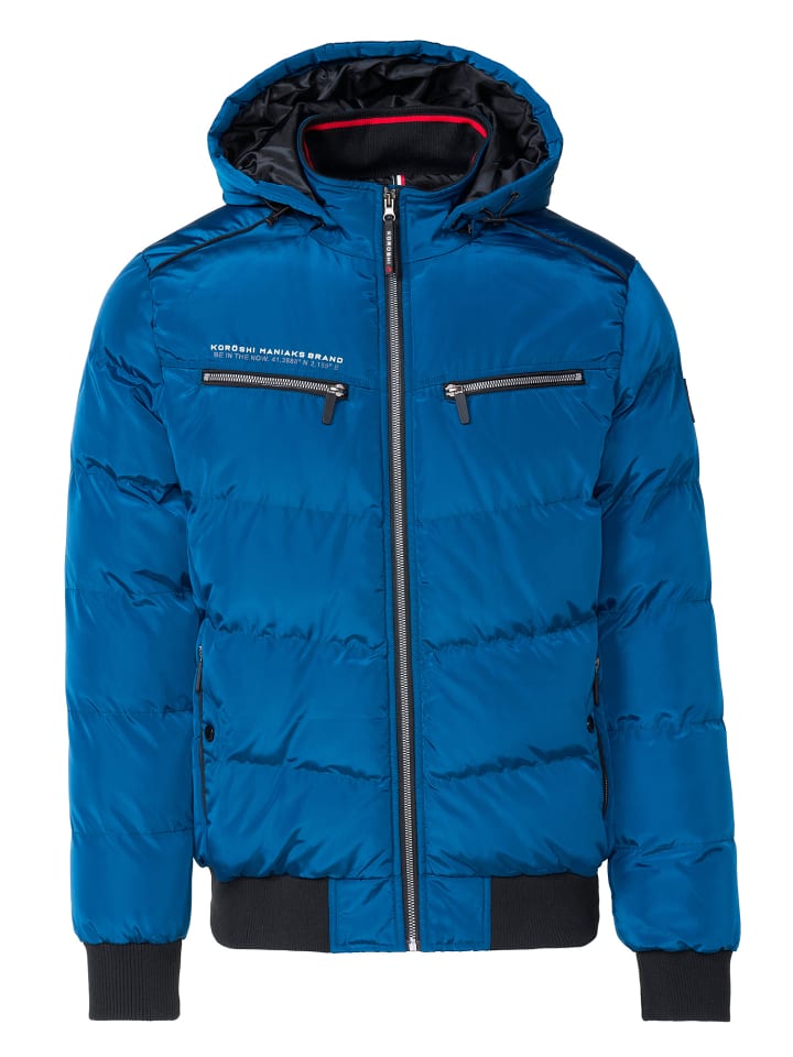 Стеганая куртка синего цвета. KOROSHI
Стеганая куртка синего цвета. KOROSHI