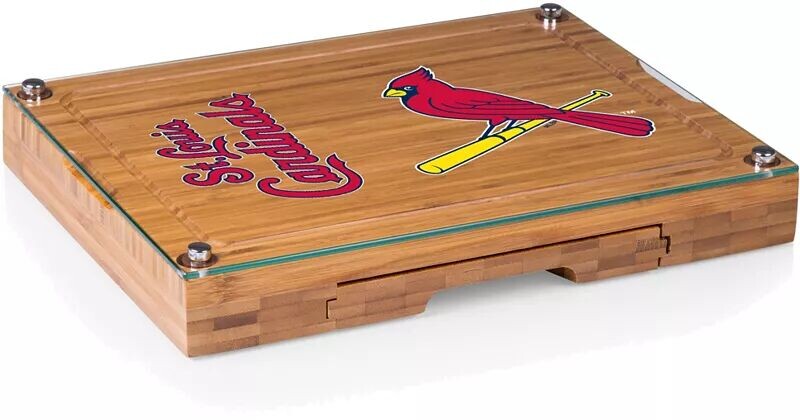 Picnic Time Концертная доска для сыра и набор ножей St. Louis Cardinals со стеклянной крышкой
Picnic Time Концертная доска для сыра и набор ножей St. Louis Cardinals со стеклянной крышкой