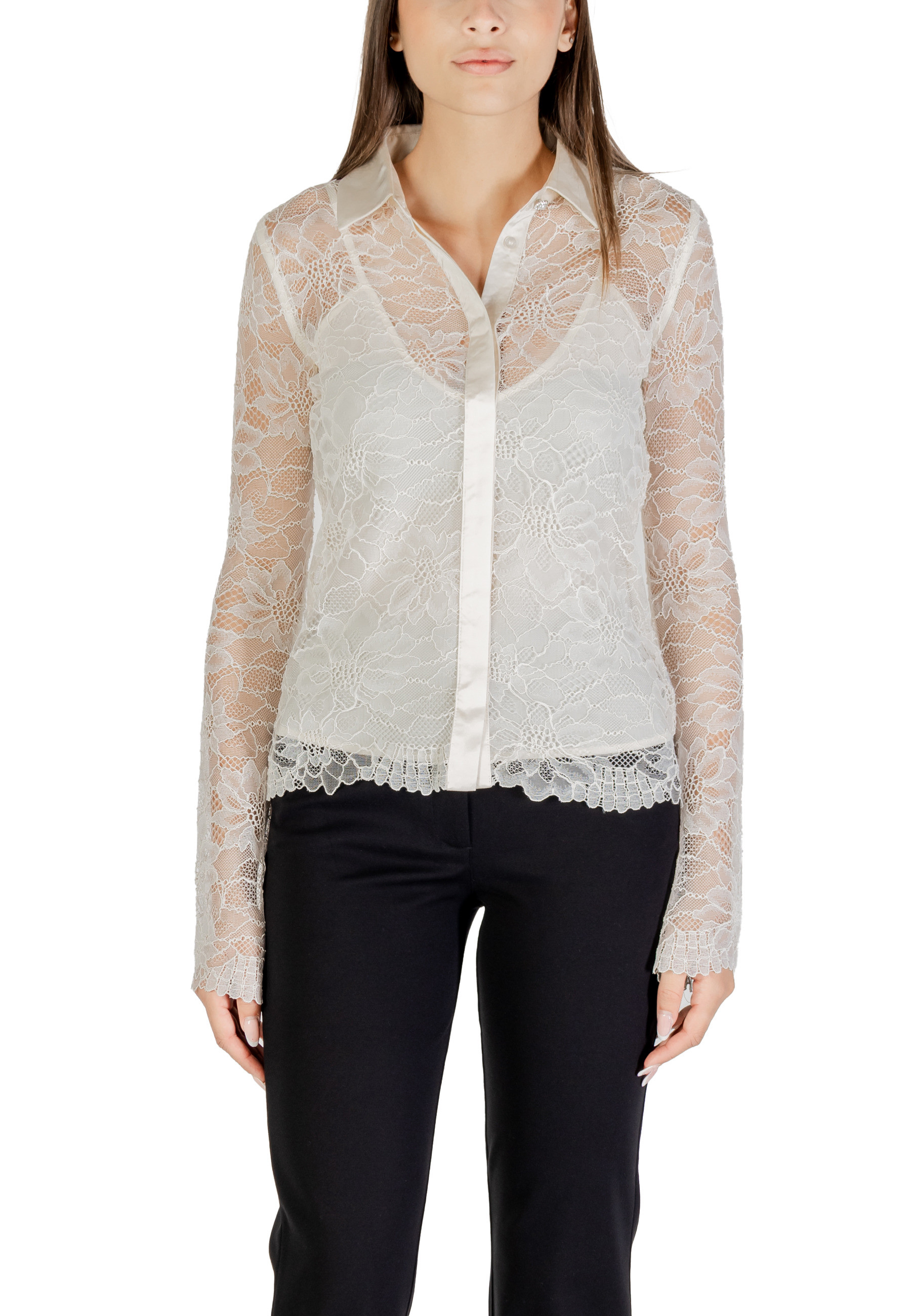 Рубашка GUESS, бежевый 
Рубашка GUESS, бежевый