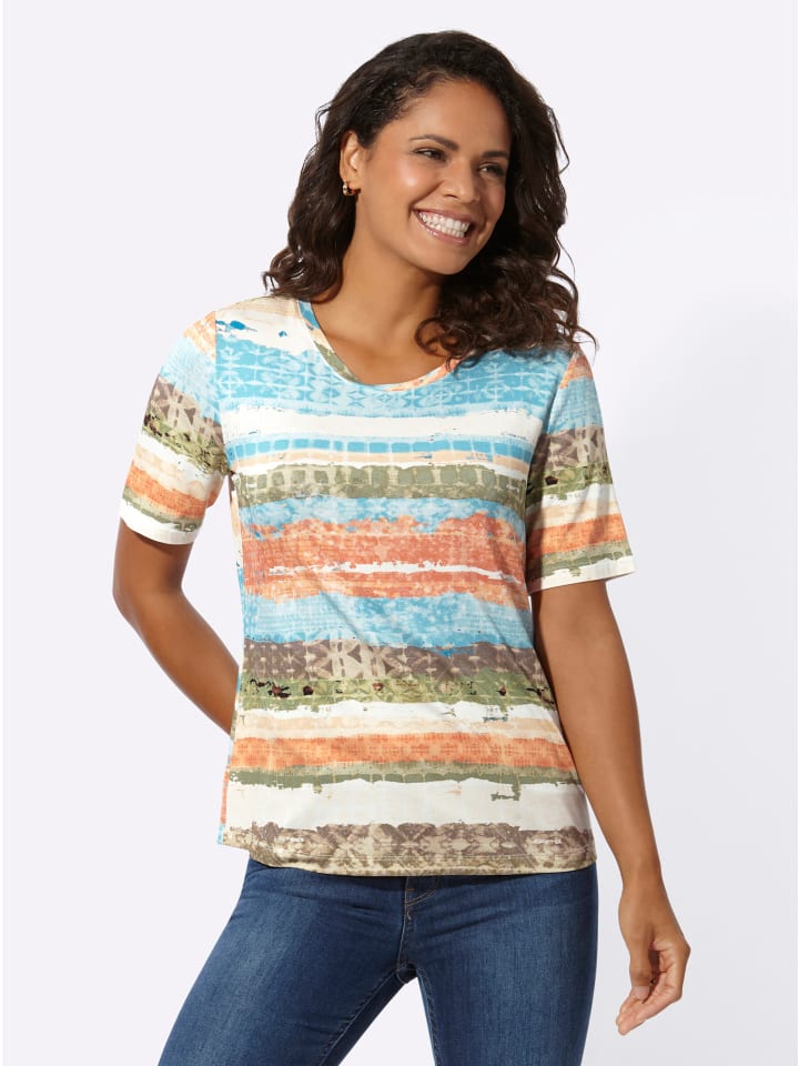 Рубашка с короткими рукавами в аквамариново-эвкалиптовом узоре WITT WEIDEN
Рубашка с короткими рукавами в аквамариново-эвкалиптовом узоре WITT WEIDEN