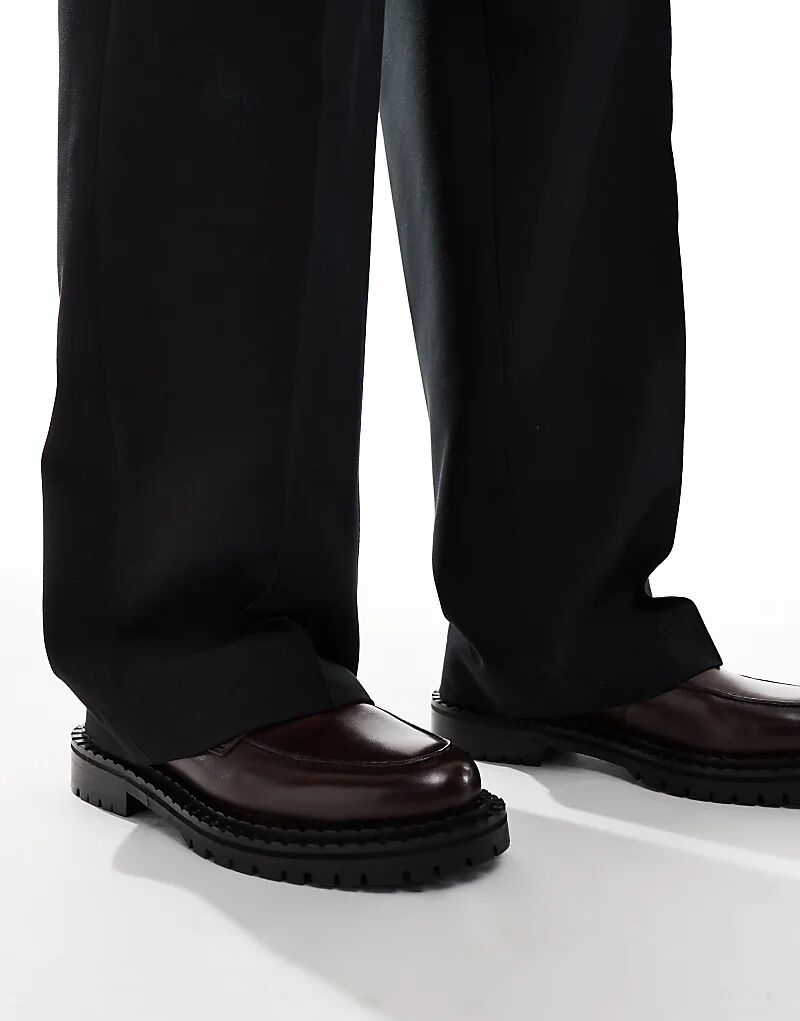 Мокасины Walk London Jagger из коричневой кожи 
Мокасины Walk London Jagger из коричневой кожи