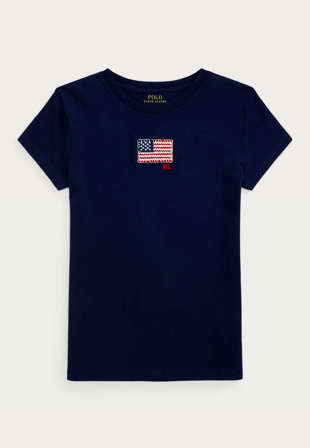 Футболка с принтом FLAG APPLIQUÉ COTTON JERSEY T-SHIRT Polo Ralph Lauren, темно-синий
Футболка с принтом FLAG APPLIQUÉ COTTON JERSEY T-SHIRT Polo Ralph Lauren, темно-синий