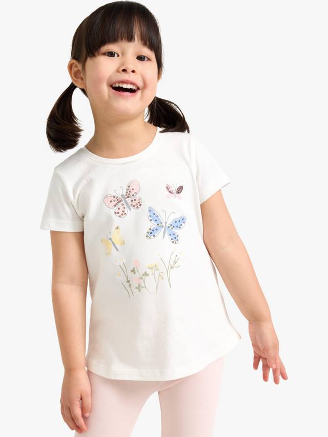 Детская хлопковая футболка с коротким рукавом и принтом бабочки Lindex, Light Dusty White
Детская хлопковая футболка с коротким рукавом и принтом бабочки Lindex, Light Dusty White