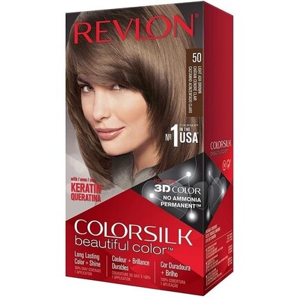 Натуральная краска для волос Colorsilk 5A Светло-пепельно-коричневый, Revlon
Натуральная краска для волос Colorsilk 5A Светло-пепельно-коричневый, Revlon