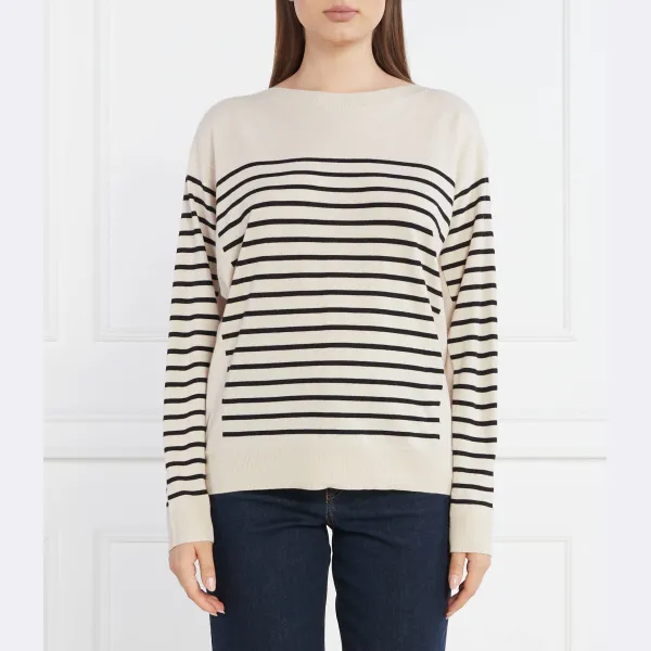 Свитер оверсайз с добавлением шерсти и кашемира Marc Cain, бежевый
Свитер оверсайз с добавлением шерсти и кашемира Marc Cain, бежевый