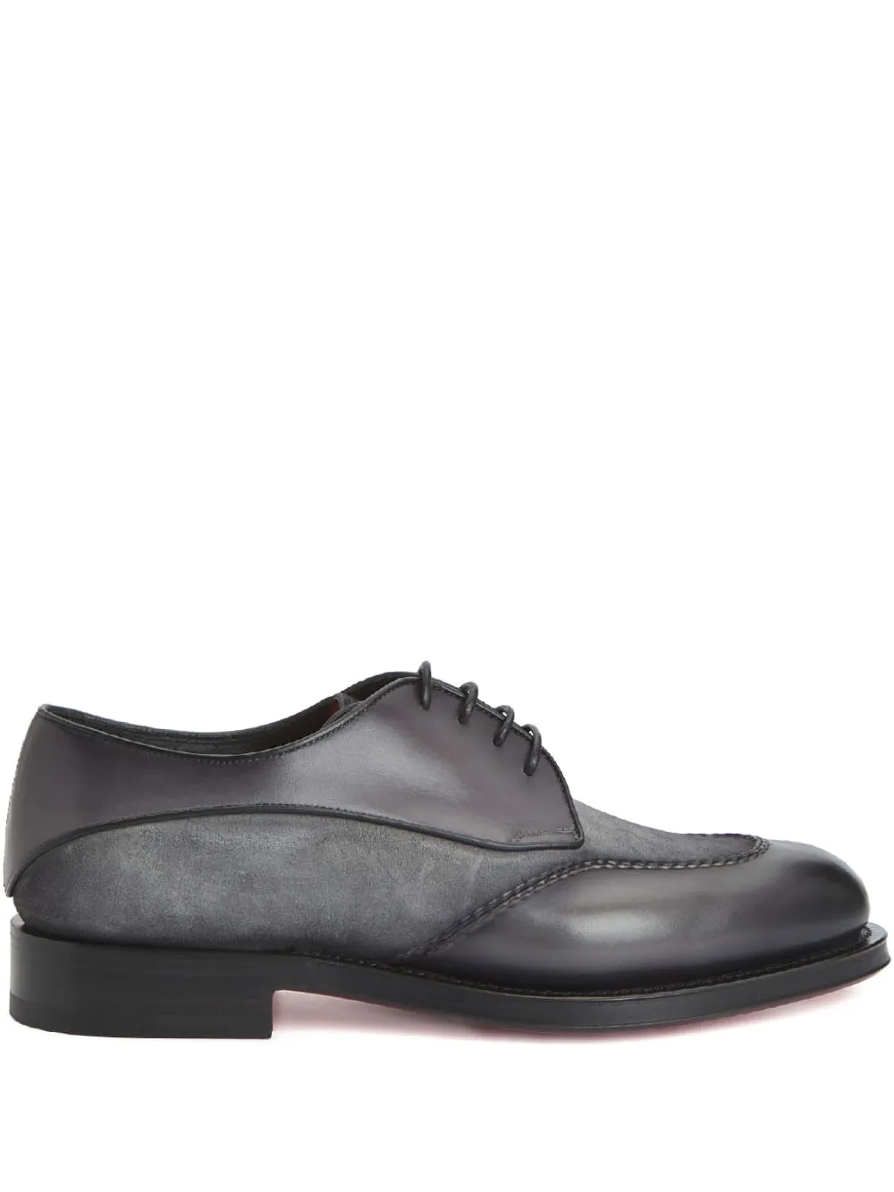 Дерби Colin из замши с вставками Santoni, серый
Дерби Colin из замши с вставками Santoni, серый
