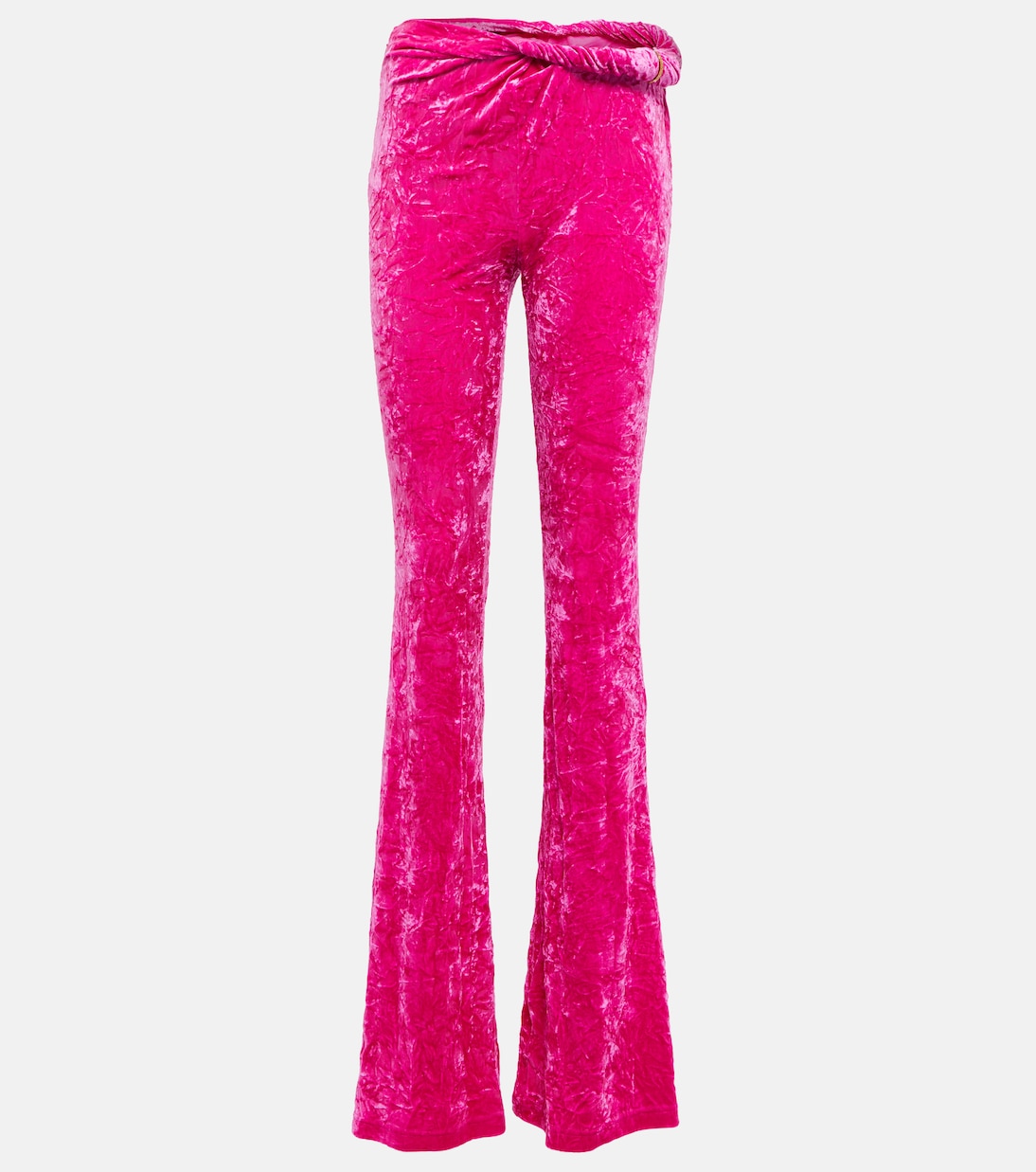 Расклешенные бархатные брюки Versace, Glossy Pink
Расклешенные бархатные брюки Versace, Glossy Pink