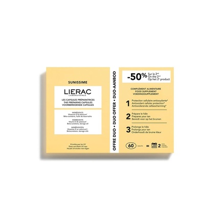 Капсулы Sunissime Duo 60 шт Lierac
Капсулы Sunissime Duo 60 шт Lierac