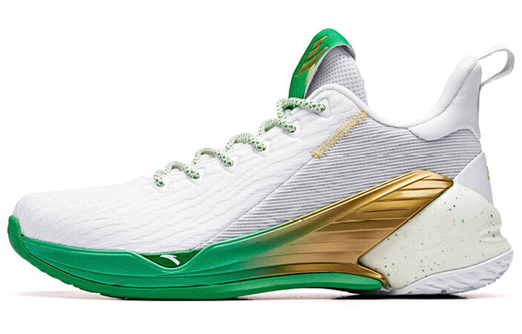 Баскетбольные кроссовки KT4 мужские с низким верхом белые/золотые металлические/темно-зеленые Anta
Баскетбольные кроссовки KT4 мужские с низким верхом белые/золотые металлические/темно-зеленые Anta