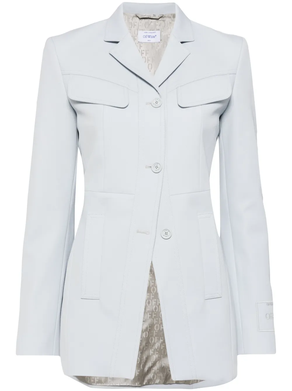 Пиджак с вышитым логотипом OFF-WHITE, синий
Пиджак с вышитым логотипом OFF-WHITE, синий