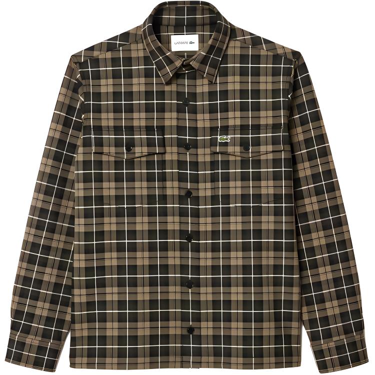 LACOSTE Рубашка мужская Khaki Green/White
LACOSTE Рубашка мужская Khaki Green/White