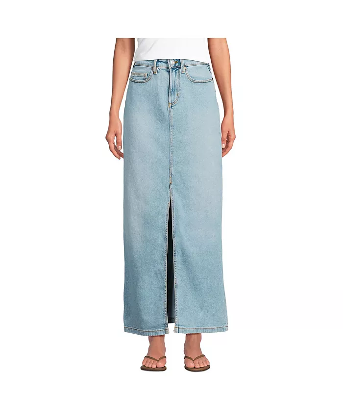 Женская мягкая джинсовая юбка макси Lands' End, синий
Женская мягкая джинсовая юбка макси Lands' End, синий