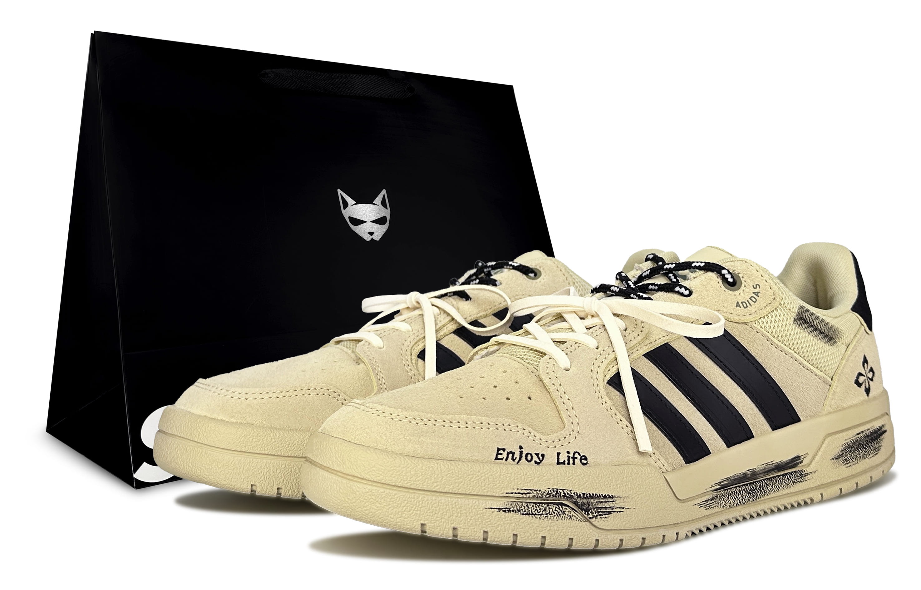 Adidas Neo Entrap Skateboard Shoes Unisex Low top Beige & Black
Adidas Neo Entrap Skateboard Shoes Unisex Low top Beige & Black