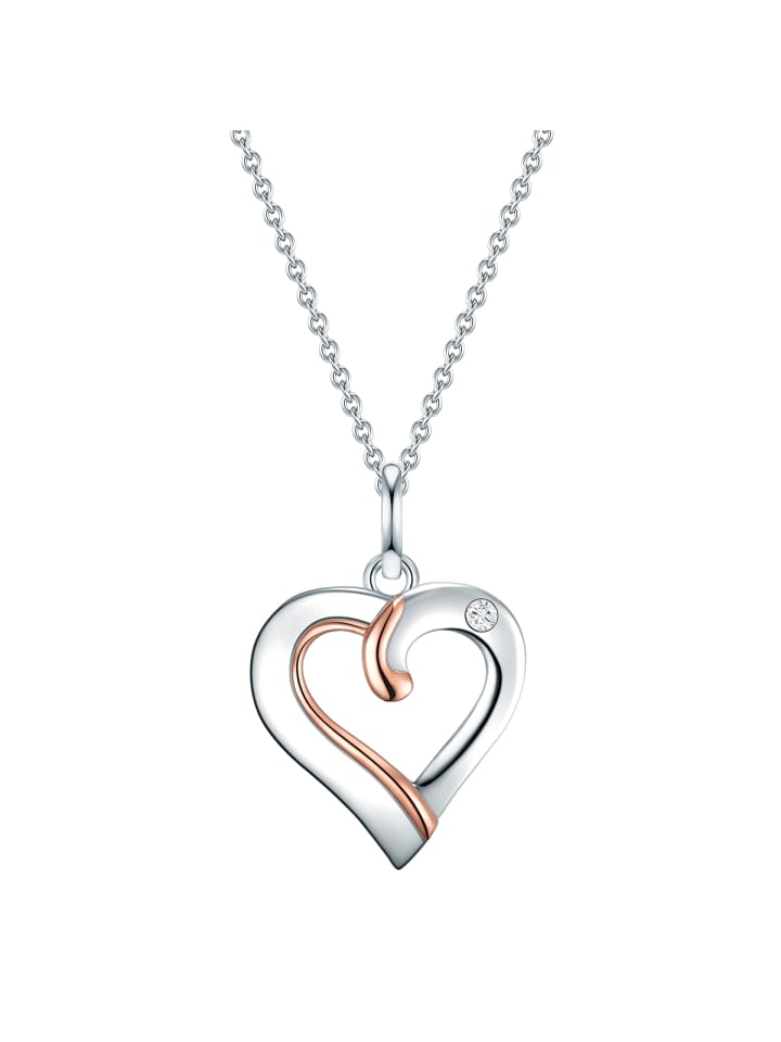 Lulu & Jane Колье в форме сердца из стерлингового серебра с бриллиантом в оправе из серебра/розового золота
Lulu & Jane Колье в форме сердца из стерлингового серебра с бриллиантом в оправе из серебра/розового золота