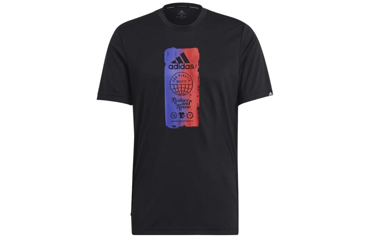 Футболка мужская черная Adidas, черный 
Футболка мужская черная Adidas, черный