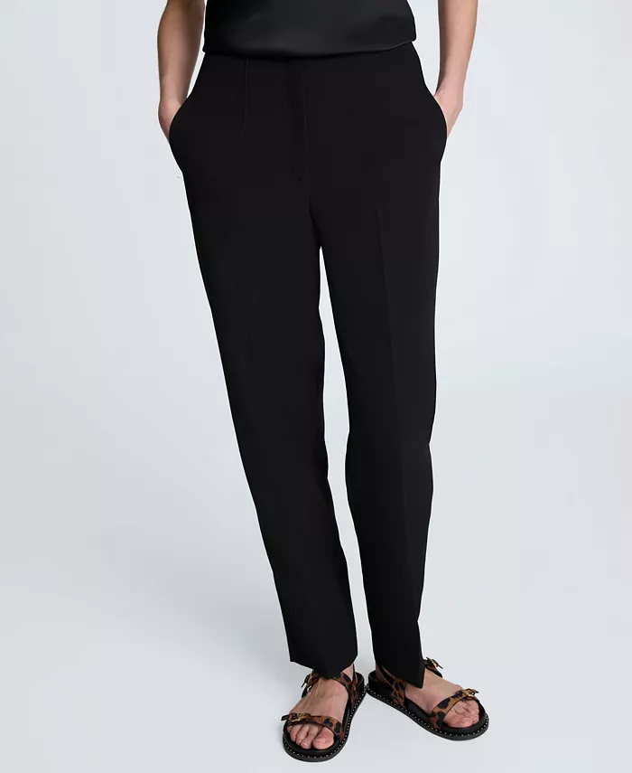 Женские брюки прямого кроя из роскошного твила Kenneth Cole, черный 
Женские брюки прямого кроя из роскошного твила Kenneth Cole, черный