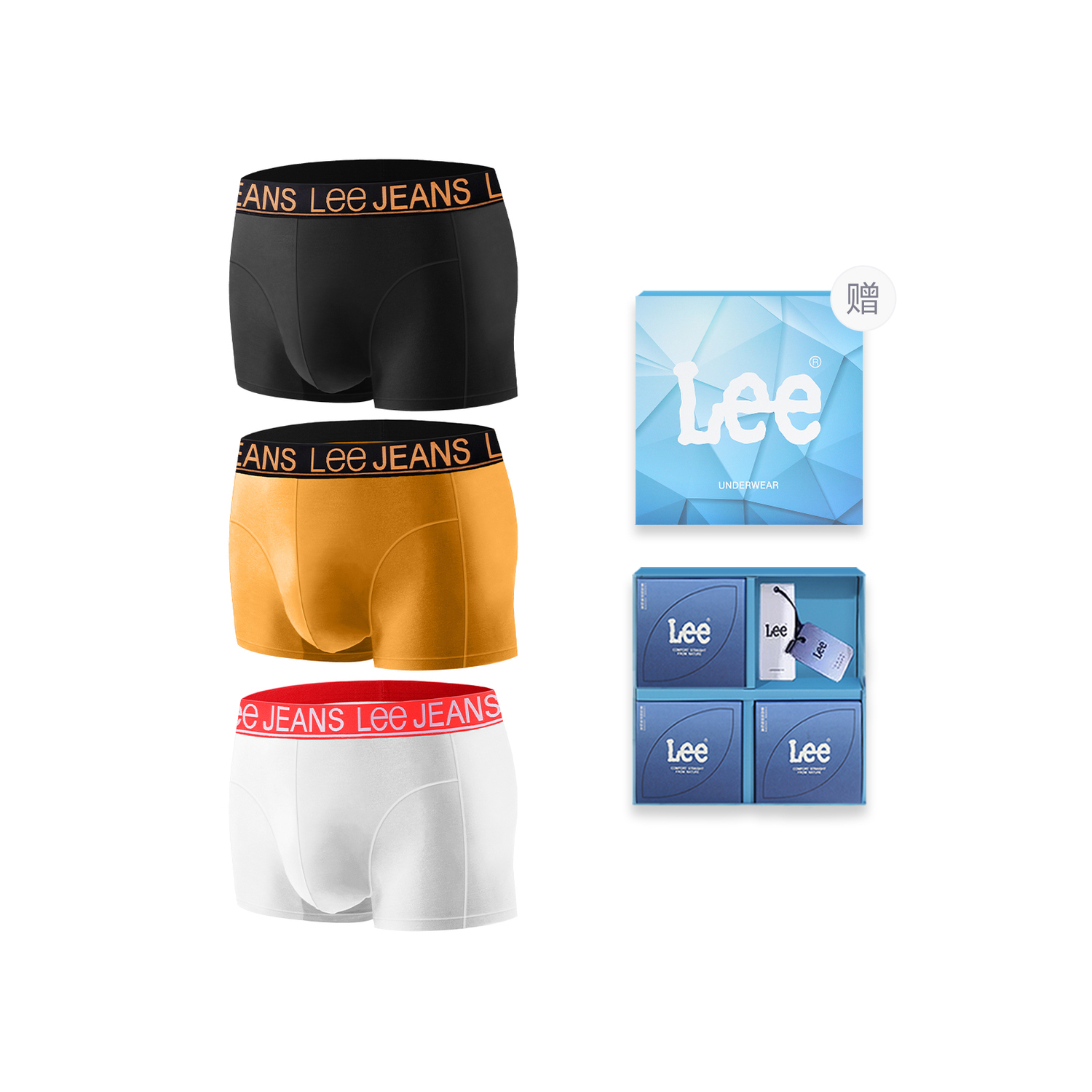 Lee Подарочный набор мужского белья 3 пары
Lee Подарочный набор мужского белья 3 пары