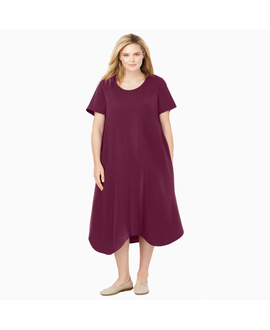 Платье большого размера с драпированным подолом Woman Within, Deep claret
Платье большого размера с драпированным подолом Woman Within, Deep claret