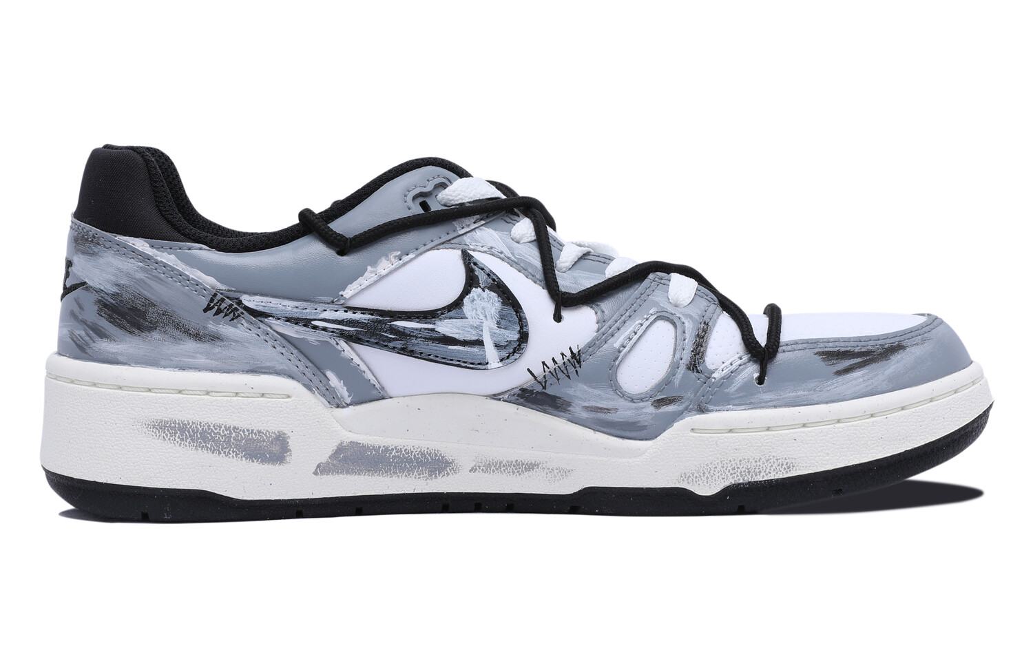 Кроссовки Nike Full Force Skateboarding Shoes Men Low-top White/gray/black, серый/синий
Кроссовки Nike Full Force Skateboarding Shoes Men Low-top White/gray/black, серый/синий