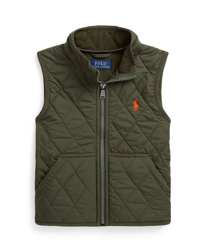 Стеганый водоотталкивающий жилет для малышей и маленьких мальчиков Polo Ralph Lauren, зеленый
Стеганый водоотталкивающий жилет для малышей и маленьких мальчиков Polo Ralph Lauren, зеленый