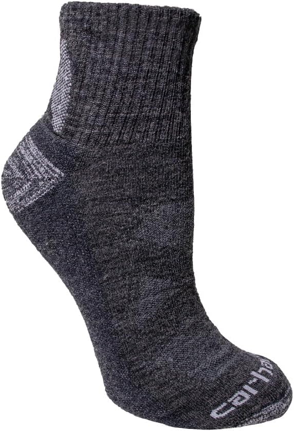 Carhartt womens Женские носки Midweight Merino Wool Blend Quarter, Carbon Heather
Carhartt womens Женские носки Midweight Merino Wool Blend Quarter, Carbon Heather