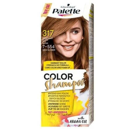 Color Shampoo Шампунь для окрашивания волос, рассчитан на 24 мытья 317, Palette
Color Shampoo Шампунь для окрашивания волос, рассчитан на 24 мытья 317, Palette