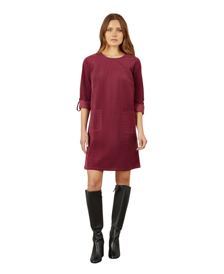 Женское вельветовое платье-туника с карманами Yumi, Burgundy
Женское вельветовое платье-туника с карманами Yumi, Burgundy