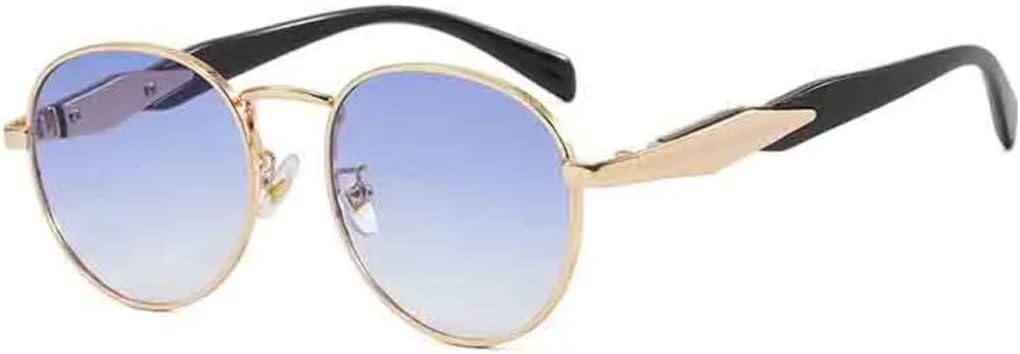 Солнцезащитные очки с защитой UV400 | Маленькая металлическая оправа, овальная, в стиле панк | для женщин и мужчин, для занятий спортом на открытом воздухе и вождения DSVIGF, Gold Blue
Солнцезащитные очки с защитой UV400 | Маленькая металлическая оправа, овальная, в стиле панк | для женщин и мужчин, для занятий спортом на открытом воздухе и вождения DSVIGF, Gold Blue